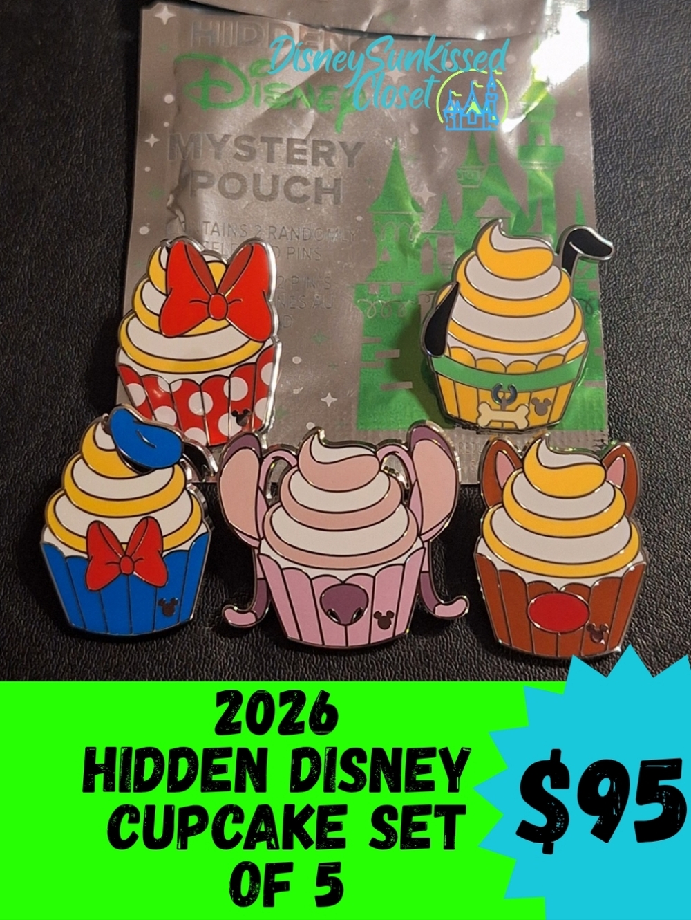 2026 Authentic Disney Trading Pins Cupcakes